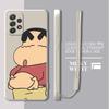 Phone Cover Case for Samsung Galaxy A50 A56 A71 A73 A05 A06 A04 A02s A53 A03 A30s A20s Cute Crayon Shin-chan