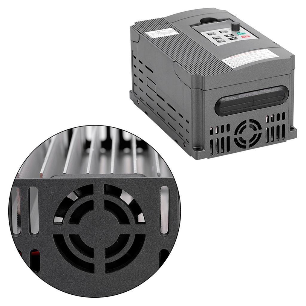 220V Singlephase Variable Frequency Drive VFD Speed Controller for 3phase 1.5kW AC Motor