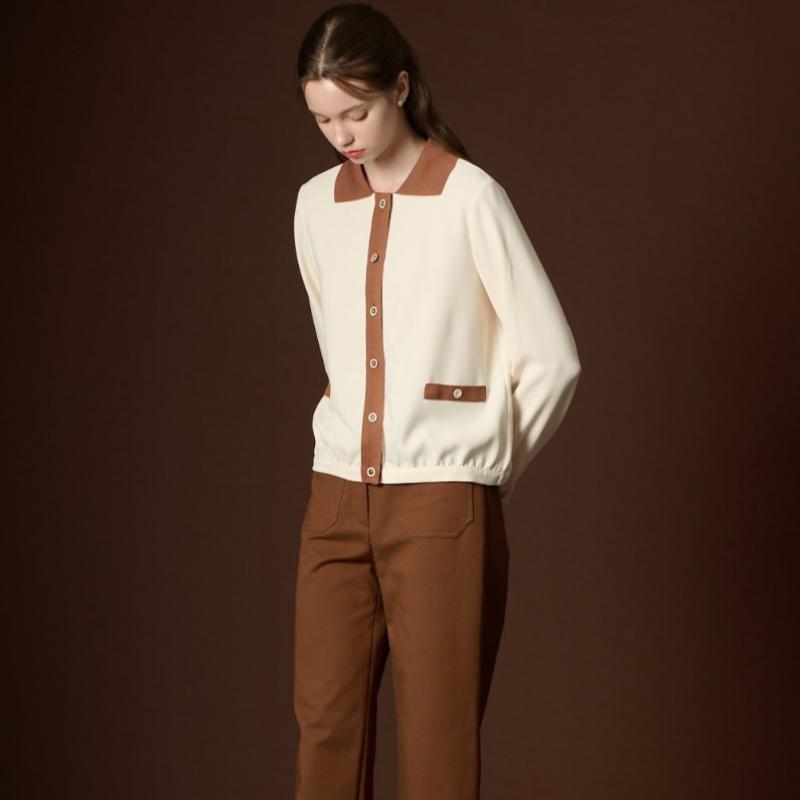Bcbg Knit Patch Blouse B3f8b422