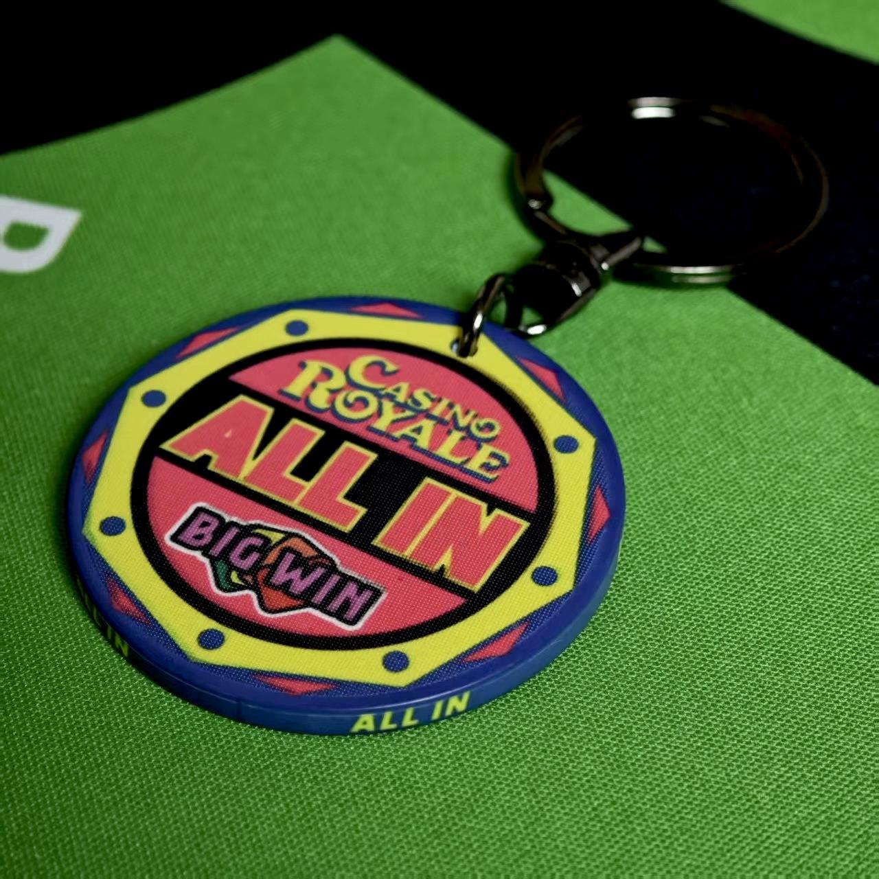 

Оригинальный брелок для ключей LuckyStrike с счастливой фишкой, подвеска, американский ретро, удачный джекпот777