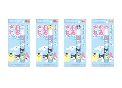 Onda Sanrio Characters Touchable Soap Bubbles Toy Set of 4, Perfect for Outdoor Play, Colors Unspecified