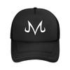 Majin Buu Print Mesh Net Caps Solid Color Trucker Cap Unisex Women Adjustable Mesh Baseball Cap Summer Breathable Sun Visor Hats