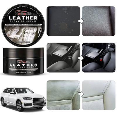 Leather Cleaning Cream Long Lasting Leather Maintenance Car Seat Sofa Scratch Cracks Care for Leather Pant Bag Shoes Furniture