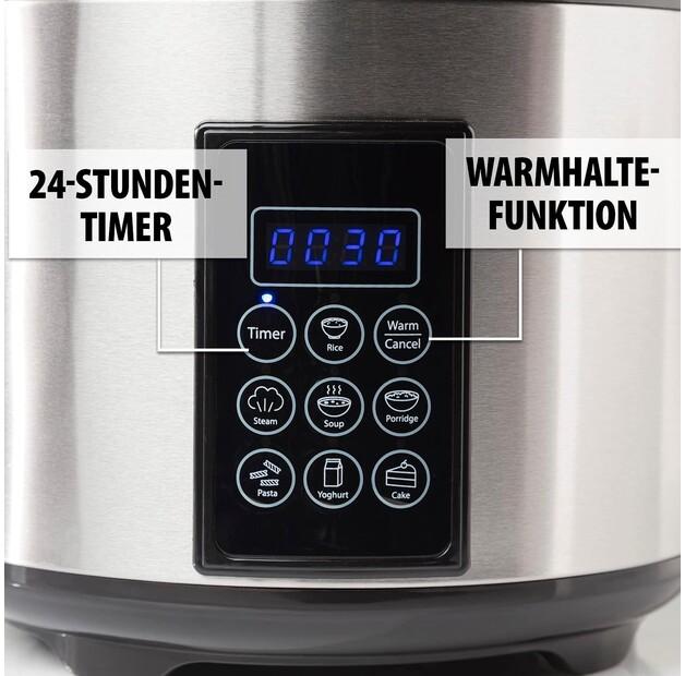 Rice Cooker Tristar RK-6138, Digital with Steamer Function