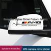 AMG Reflective ECG Stickers for Car Mirrors, Body, and Windows