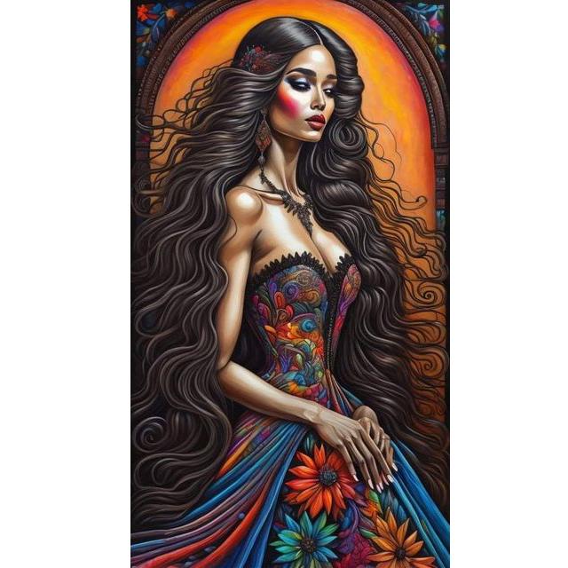 Buttferfly Fairy Woman 5D Diamond Painting Portrait Full Drill Diamond Mosaic Woman Embroidery Flower Picture Rhinestone Art U40