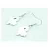 2018 European & American Christmas Candy Cane Earrings: Festive Red, White, & Green Pattern