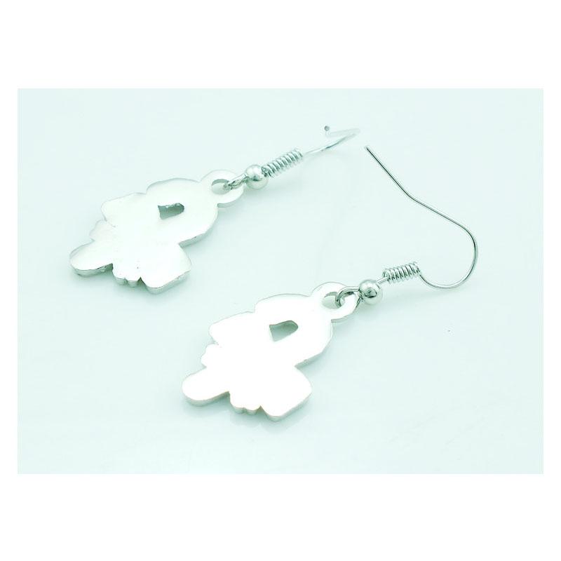 2018 European & American Christmas Candy Cane Earrings: Festive Red, White, & Green Pattern