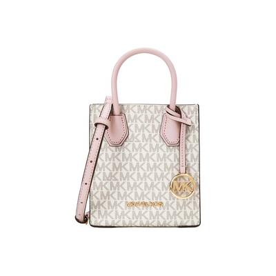 MK Mercer Monogram Color Block Logo Pendant Commuter Style Faux Leather Music Score Bag Mini Women Handbags 35T1GM9C0I-640