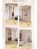 Room Divider No-Drill Folding Door Curtain for Bedroom and Living Room Privacy.