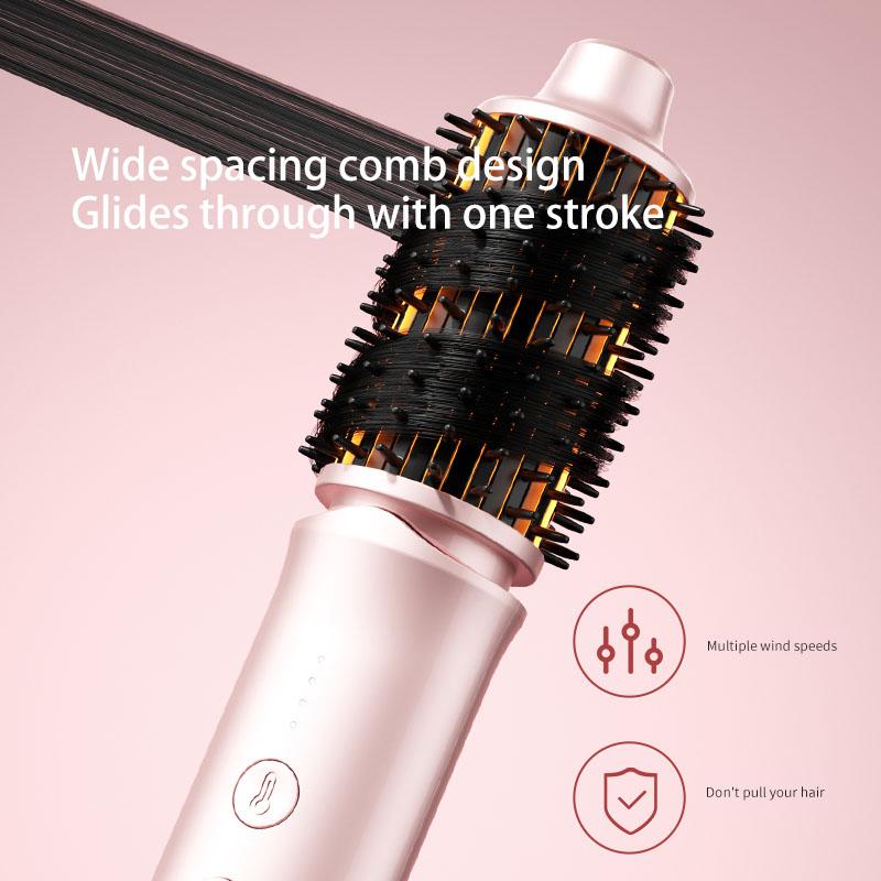 Charging Wireless Hair Curler 2 In 1 Straightening Curling Comb Portable Fluffy High Cranial Top Hair Styling Tool