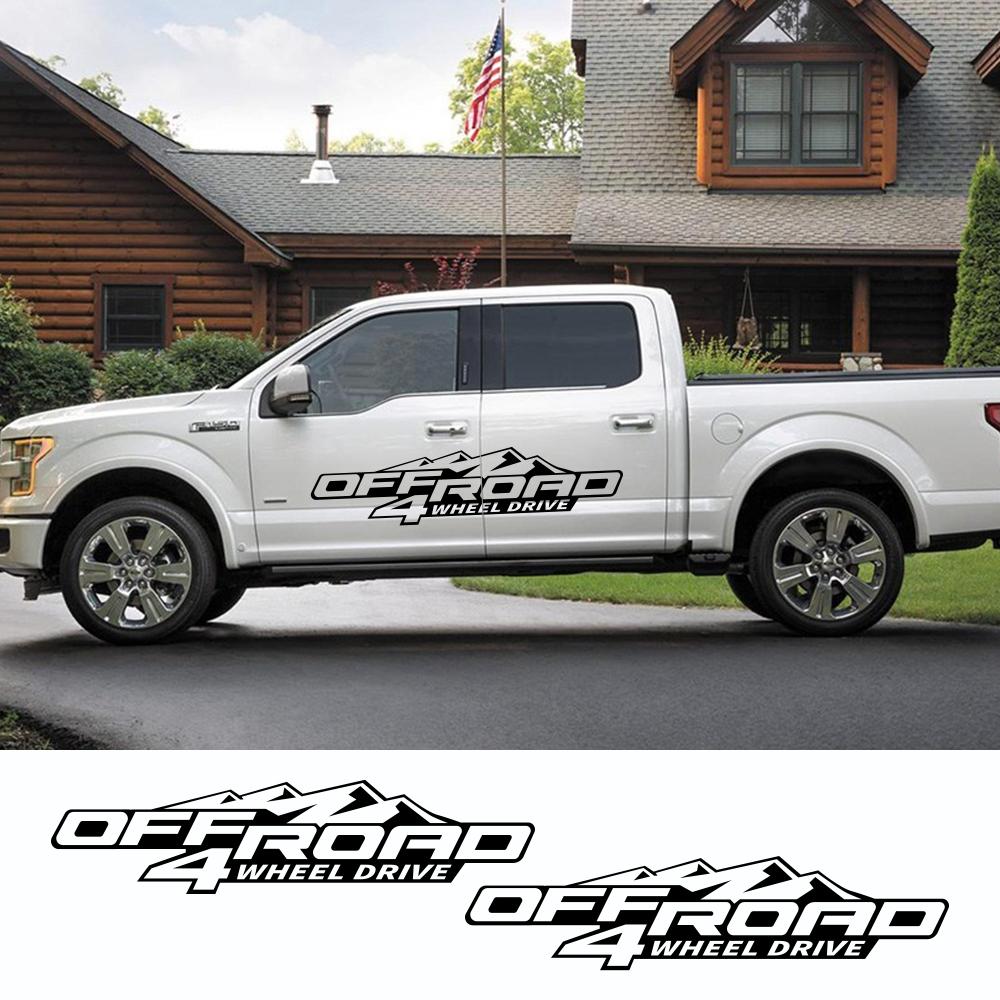Car Side Sticker Off Road 4X4 For Ford Ranger Raptor Pickup Isuzu Dma Nissan NAVARA Toyota Hilux DIY AutoTuning Accessories