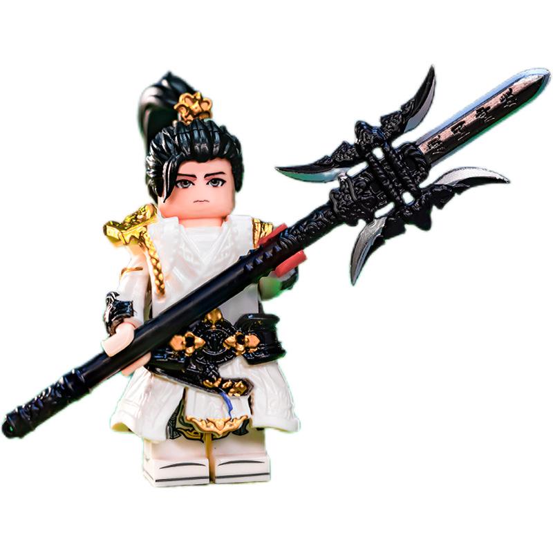 Shi Hao Anime Minifigure: Desolate Heaven Emperor Building Blocks with Armor, Weapon, Compatible with Lego.