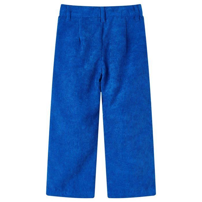 Pantalons pour enfants velours côtelé bleu cobalt 92/104/116/128/140