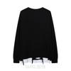 High Street Sweatshirt Kette Langarm Hip Hop Herren Herbst Fake Zwei Übergröße T-Shirt Top Schweres Basic-Shirt