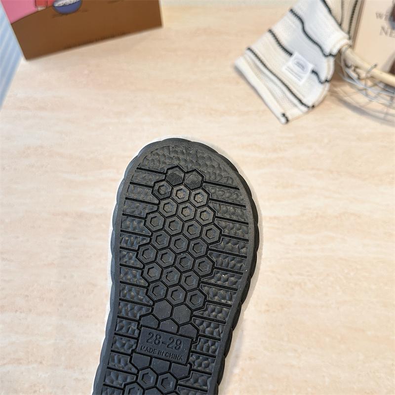 Cartoon Cute Children Half Slippers Spring Cartoon Cat Plush Animal Design Comfortable Autumn Amd Winter Closed Toe Slipper
