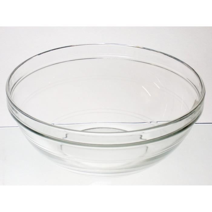 Saladier - DURALEX - Lys D - 26cm - Transparent - Empilable - Résistant aux chocs