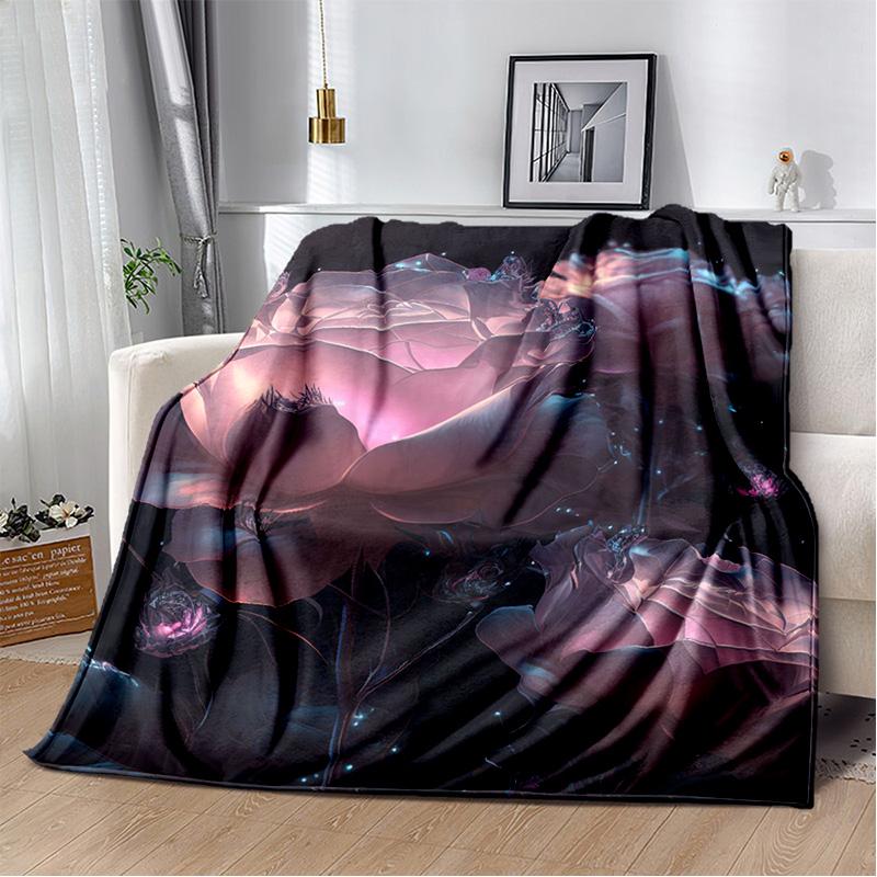 HD Pretty Flower Daisy Rose Chrysanthemum Blanket,Soft Throw Blanket for Home Bedroom Bed Sofa Picnic Travel Cover Blanket Kids