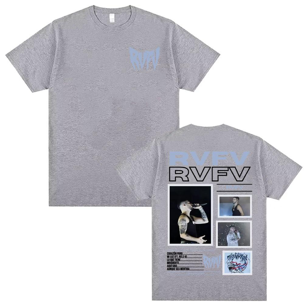 RVFV Eltiburon Tour 2025 Merch Rap T-shirt, Vintage Harajuku Men's and Women's 2025 Summer Pure Cotton 100% Printed T-shirt