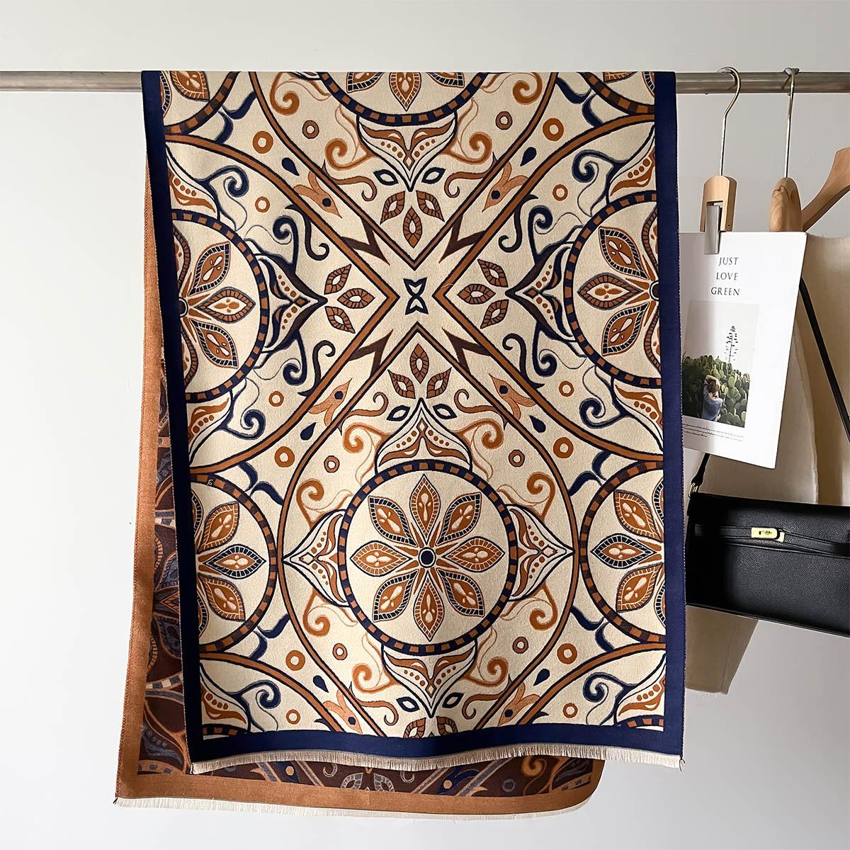 

Осень Зима Женский Теплый Кашемировый Пашминовый Шаль Накидка Шарфы Дизайн Принт Для Женщин Фуляр Столы Пейсли Шарф Одеяло 66X186cm