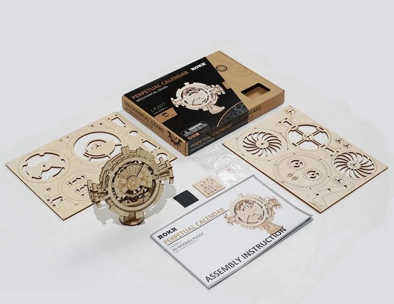 ROBOTIME ROKR Perpetual Calendar 3D Wooden Puzzle LK201