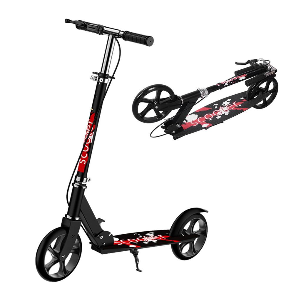 Kickboard Kick Height 8 Inch Standing Stand For Christmas Gift Scooter, Foldable, 4-level Adjustment, Foot/Hand Brake, Tire, Motorcycle, Included,