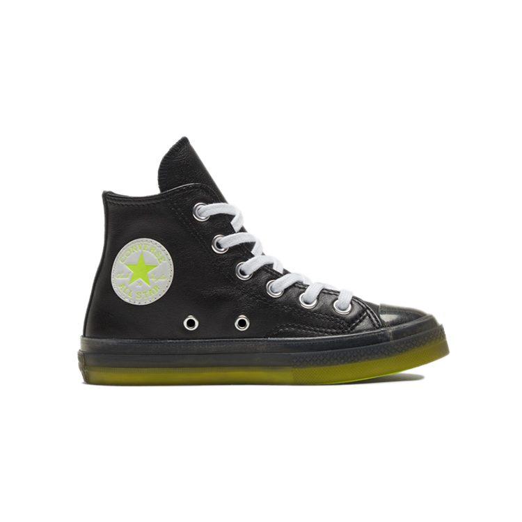 Converse All Star High Top Kids Canvas Shoes Black Green Children Aged 3 7 Years Old 369787C