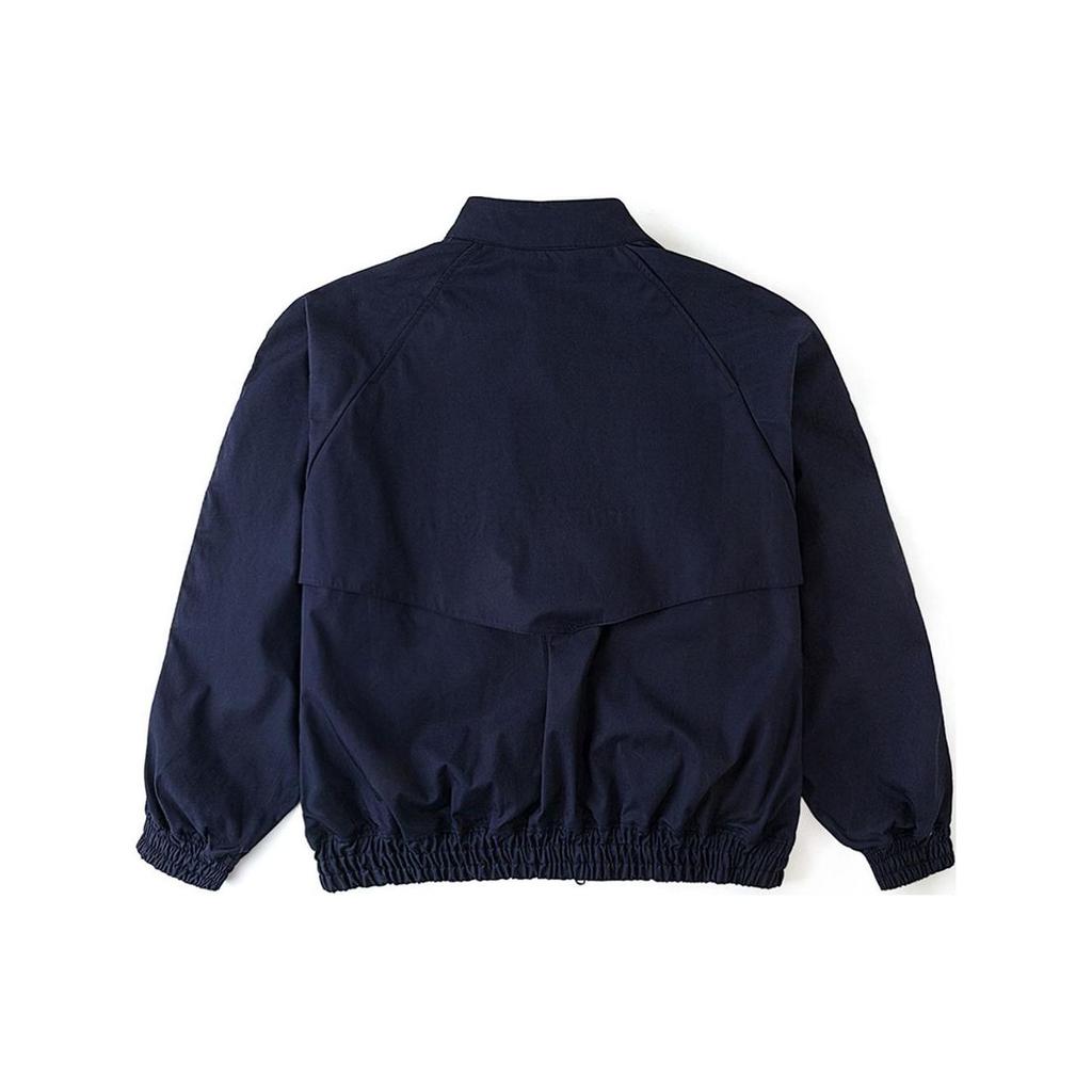 Vans Stand Collar Elastic Zipper Jacket Unisex Jacket Dark-Blue VN000JECDNC