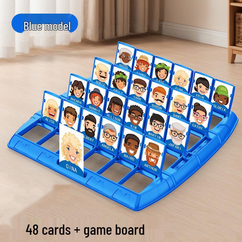 Guess Who Educational Tabletop Game: Character Guessing Card Battle for Parent-Child Interaction