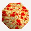1pc Apple Slices Pattern Umbrella with Plastic Handle,Suitable for All Seasons Home Travel Outdoor UmbrellaPT266
