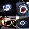 Squid Ring, 2.4 Inches (60 Mm), White + Amber Switching, Headlight, Fog Light, Ballast, DC , Set of 2