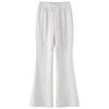 Douyin Women’s Winter Fleece-Lined Micro Flare Sweatpants - 2024 High Waist Slimming Wide Leg Horseshoe Pants