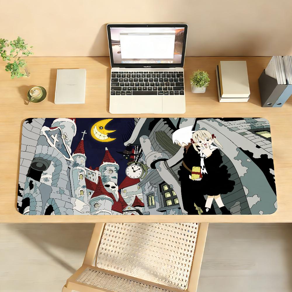 Tappetino per Mouse Anime S-Soul E-EaterS Gomma Antiscivolo Gamer Bilanciamento Tappetino per Computer Decorazione Deskmat Laptop Ufficio Grande
