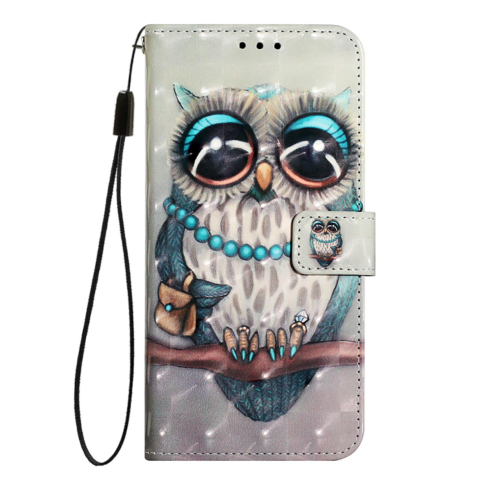 

For Samsung Galaxy S24 FE Leather Case Pattern Printing Wallet Stand Mobile Cover with Strap Colorful Wind Chime