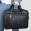 Head Layer Cowhide Men's Briefcase High-end Leather 16 Inch Laptop Bag Business Official
