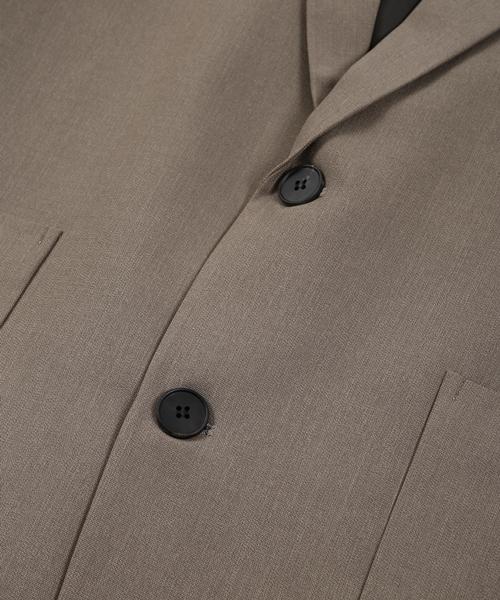 Prairie Two-Button Single Blazer (Brown)
