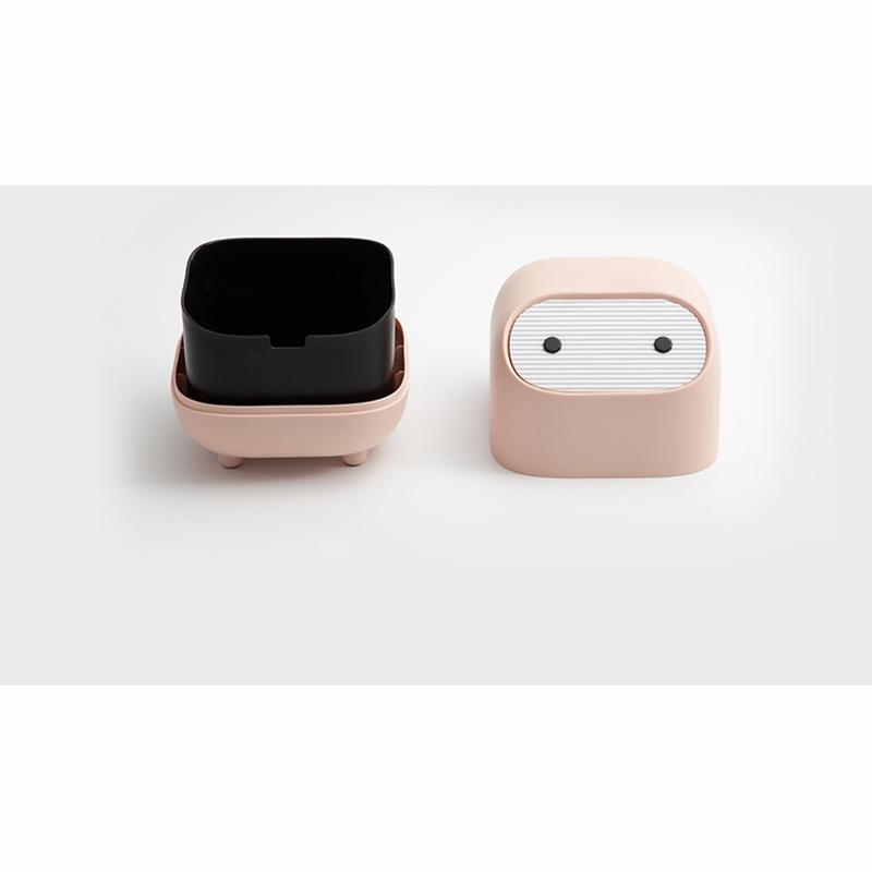 Ninja Desktop Trash Creative Small Office Mini Double Trash Can Cute Mini Storage Box