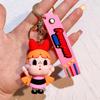 Q Version Anime The Powerpuff And Girls Series Keychain Cute Cartoon Role Kawaii Creativity Car Key Backpack Keychain