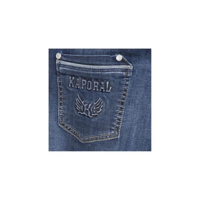 Jeans garçon - kaporal - ibrid bleu - taille 10 ans - coupe slim - stretch 98% coton