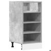 VidaXL Meuble bas "Riga" Gris béton 40 x 44,5 x 81,5 cm Bois d'ingénierie 854205