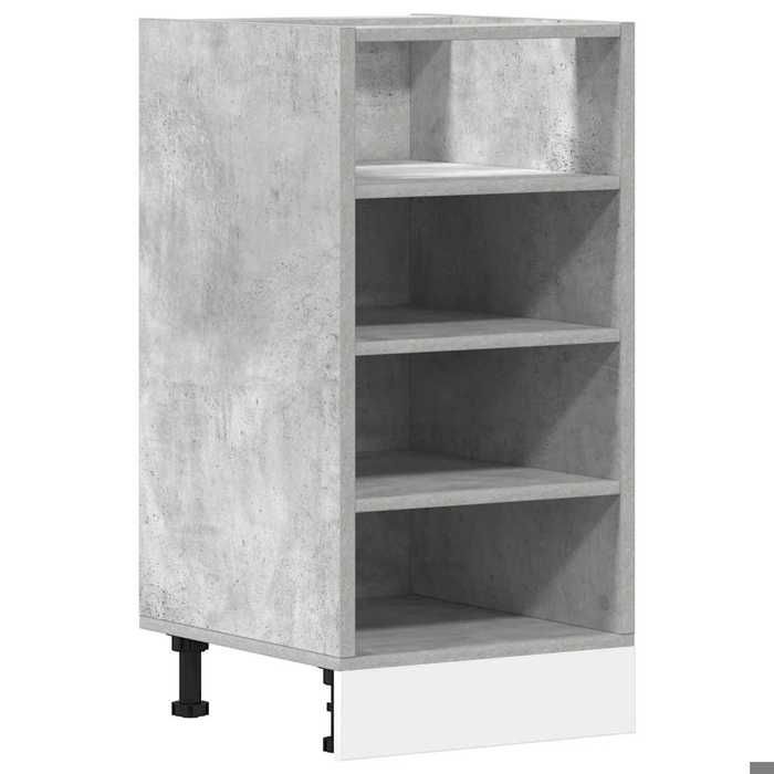 VidaXL Meuble bas "Riga" Gris béton 40 x 44,5 x 81,5 cm Bois d'ingénierie 854205