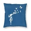 Classic Banksy Street Graffiti Pop Art Square Throw Pillow Case Home Decorative Girl With Red Balloon Cushion Cover For Sofa Car