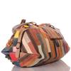 Women's Patchwork Bag with 3D Flowers