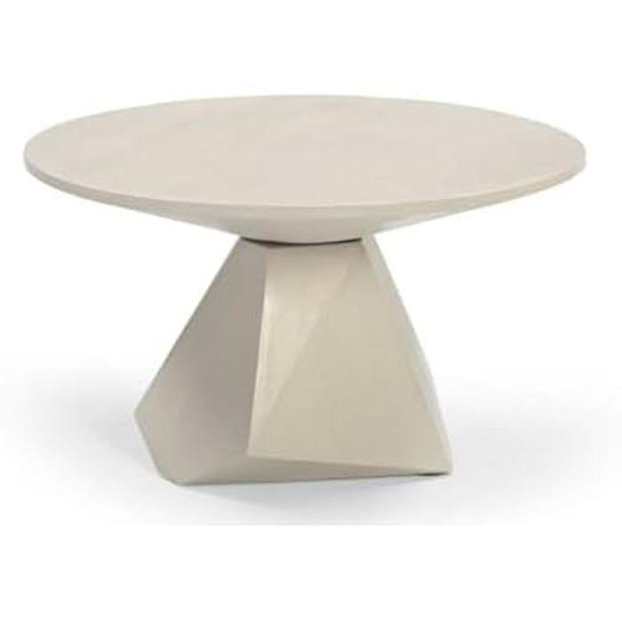 Table Basse - HOME ESPRIT - 80 X 80 Cm - Bois De Manguier - Multicolore - Contemporain