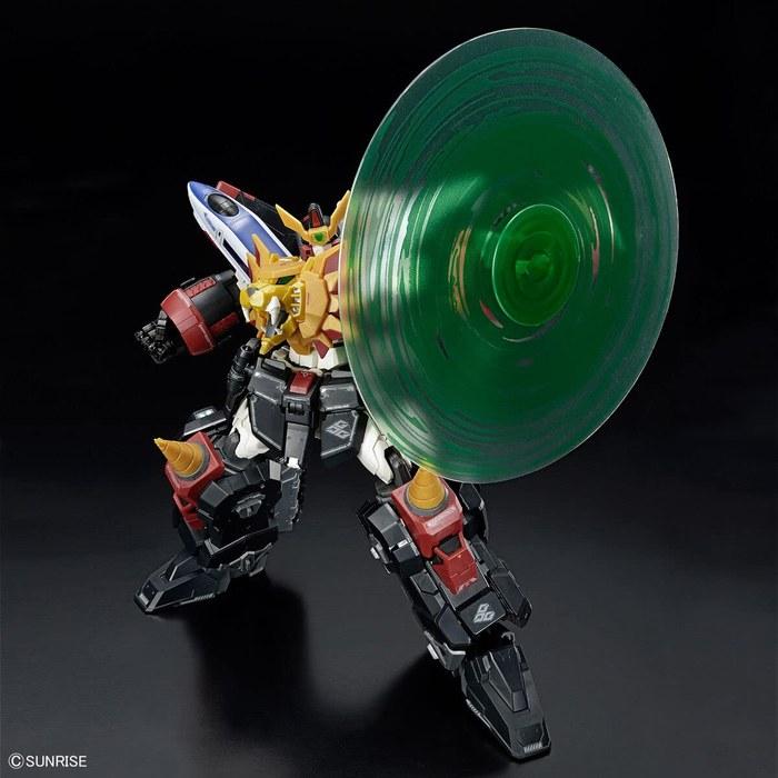 BANDAI SPIRITS RG Yuushaoh Gaogaigar Gaogaigar Color-Coded Plastic Model Kit (Black/Red) 40x30x30cm