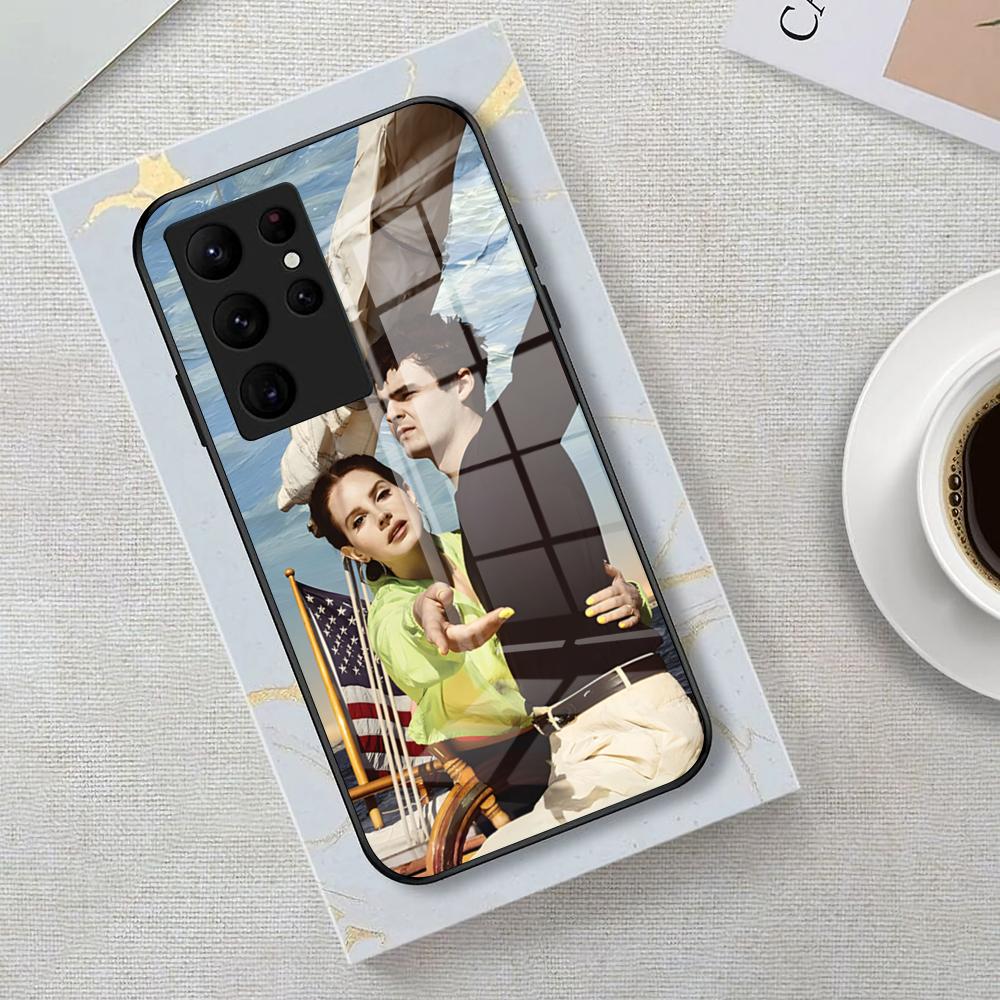 Lana Del Rey LDR Singer Phone Case For Samsung S26 S25 Edge Ultra 23 22 21 20 Ultra Plus S24 Fe Glass Cover