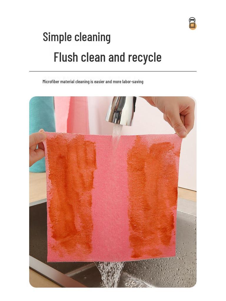 Hand-Tearable Microfiber Kitchen Towels: Absorbent, Disposable, Multifunctional Cleaning Rags