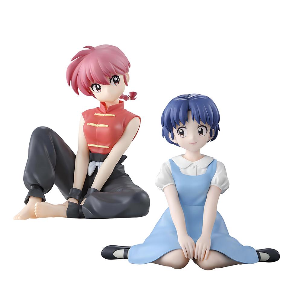 Ranma 1/2 Action Figure Anime Momento Relax Saotome Ranma Tendou Akane Modello Collezionabile in PVC Ornamento da Scrivania Statuetta Carina Giocattolo Regalo