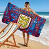 Custom Name,England Print Beach Towel, Large Soft Quick Dry Towel for Beach Camping Swimming