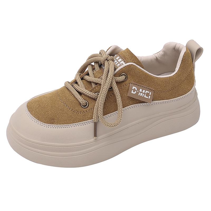 2025 Autumn New Versatile Fashion Casual Women's Shoes Retro Style Round Head Flat Bottom Comfortable and Lightweight Single Shoes